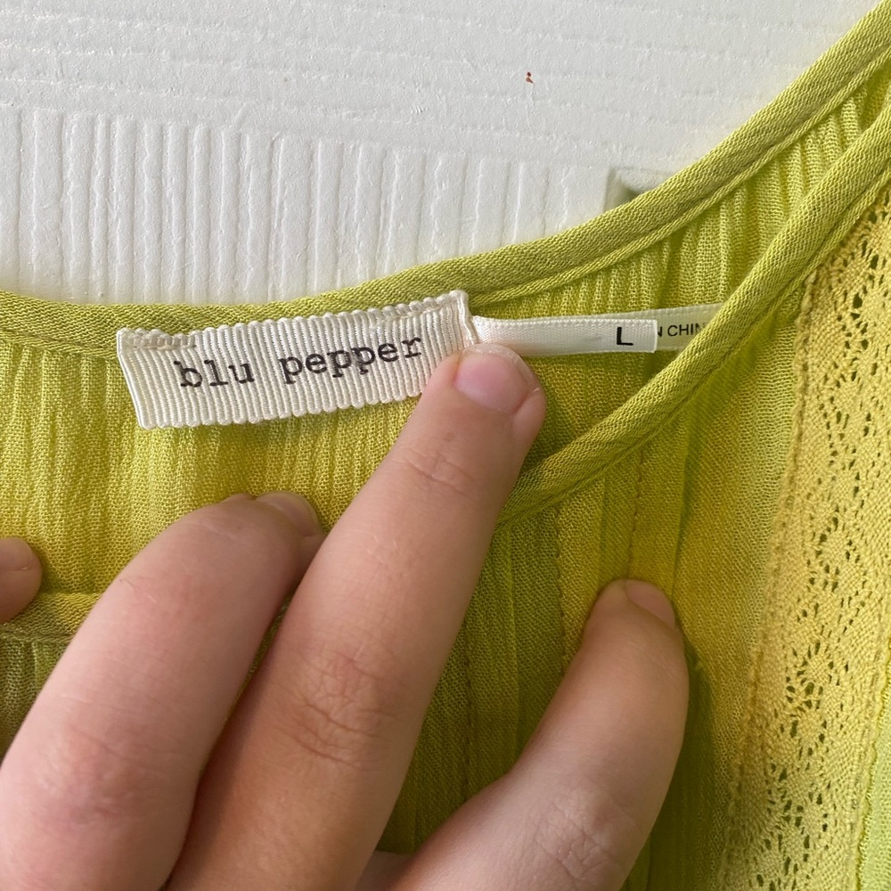 Blu Pepper Vibrant Green Top - Picture 3 of 4